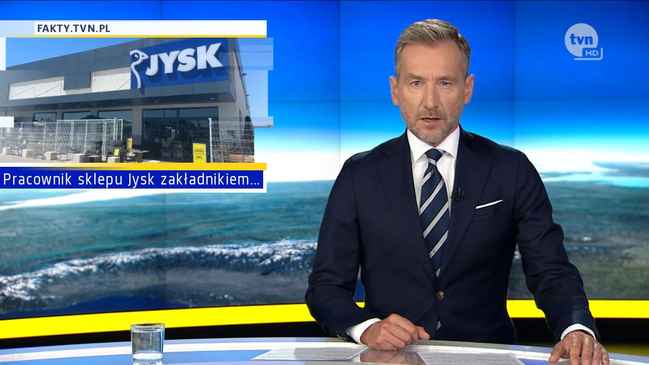 Pracownik sklepu Jysk zakładnikiem...