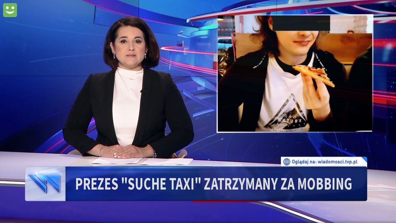 Prezes "Suche taxi" zatrzymany za mobbing