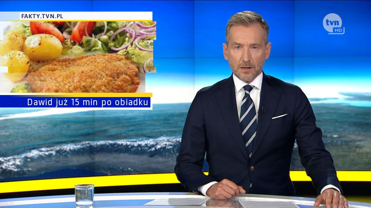Dawid już 15 min po obiadku