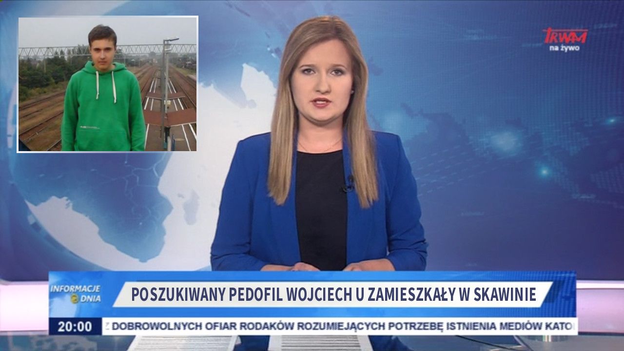 Poszukiwany pedofil Wojciech U zamieszkały w skawinie