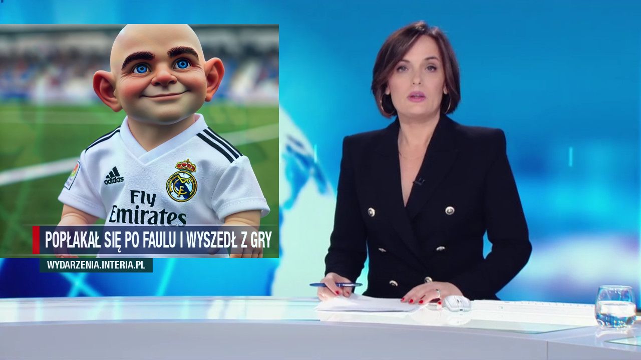 Popłakał się po faulu i wyszedł z gry