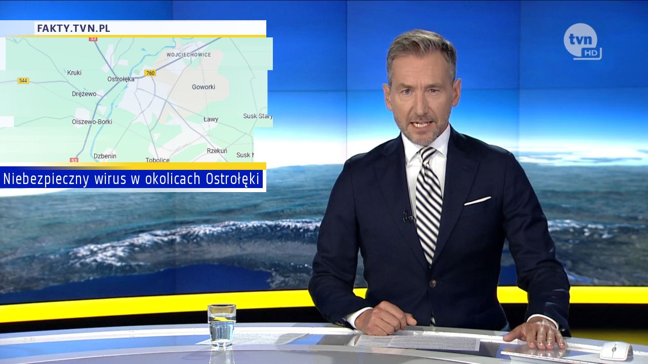 Niebezpieczny wirus w okolicach Ostrołęki