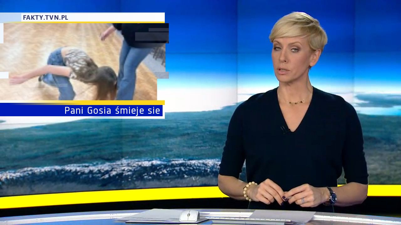 Pani Gosia śmieje sie