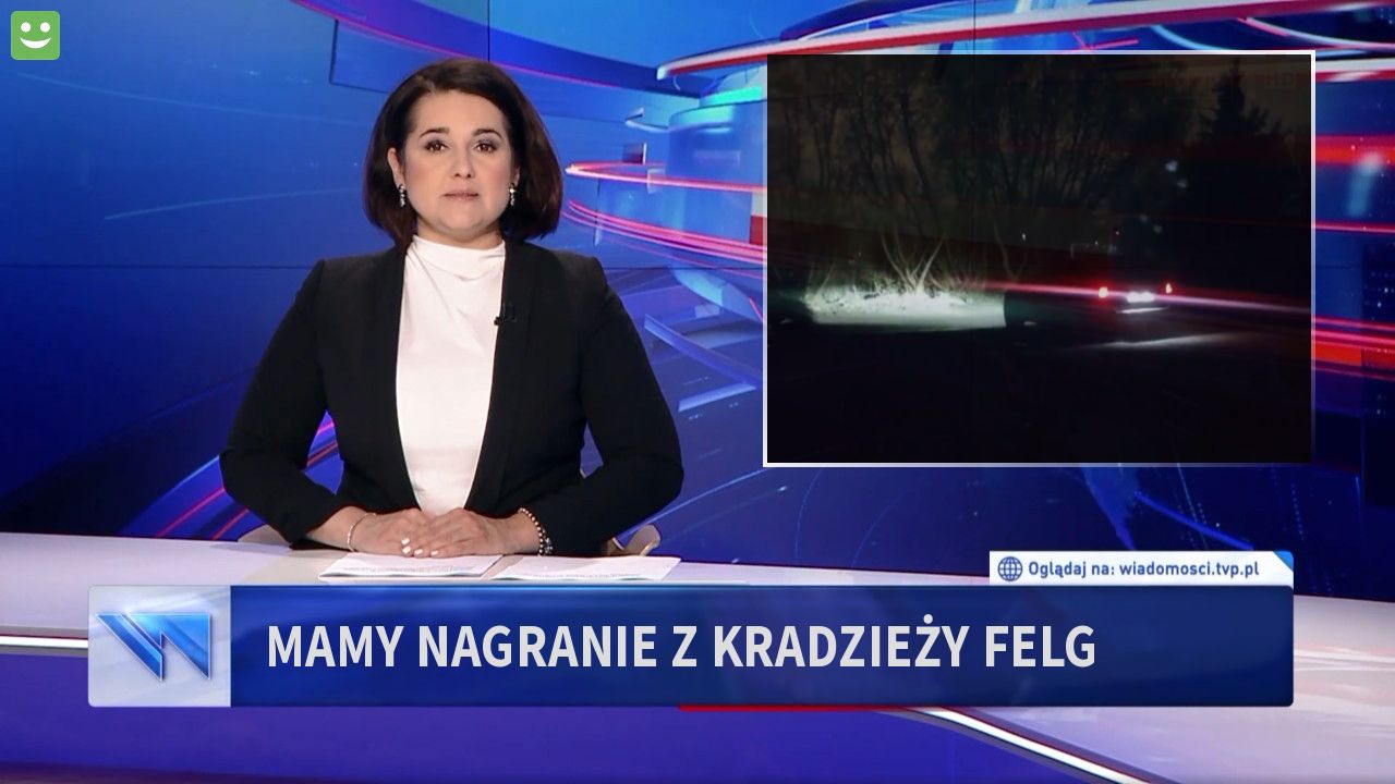 Mamy nagranie z kradzieży felg