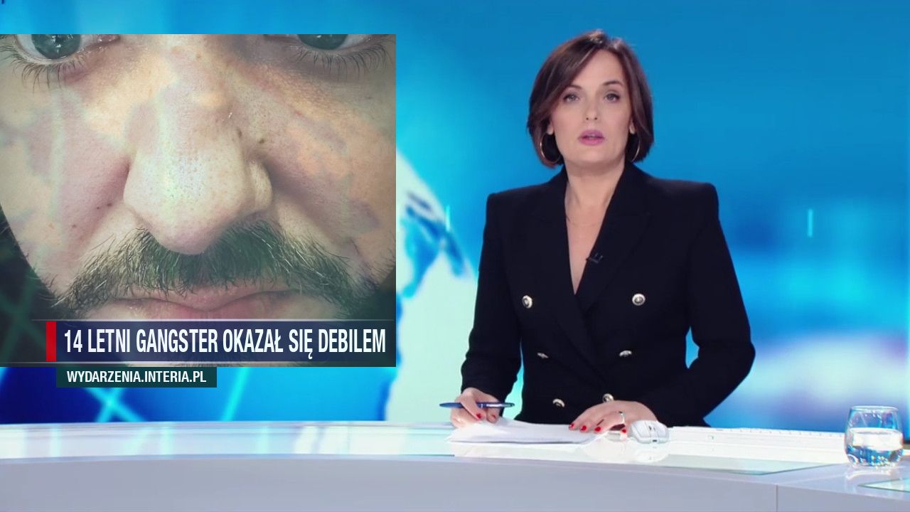 14 letni gangster okazał się debilem 