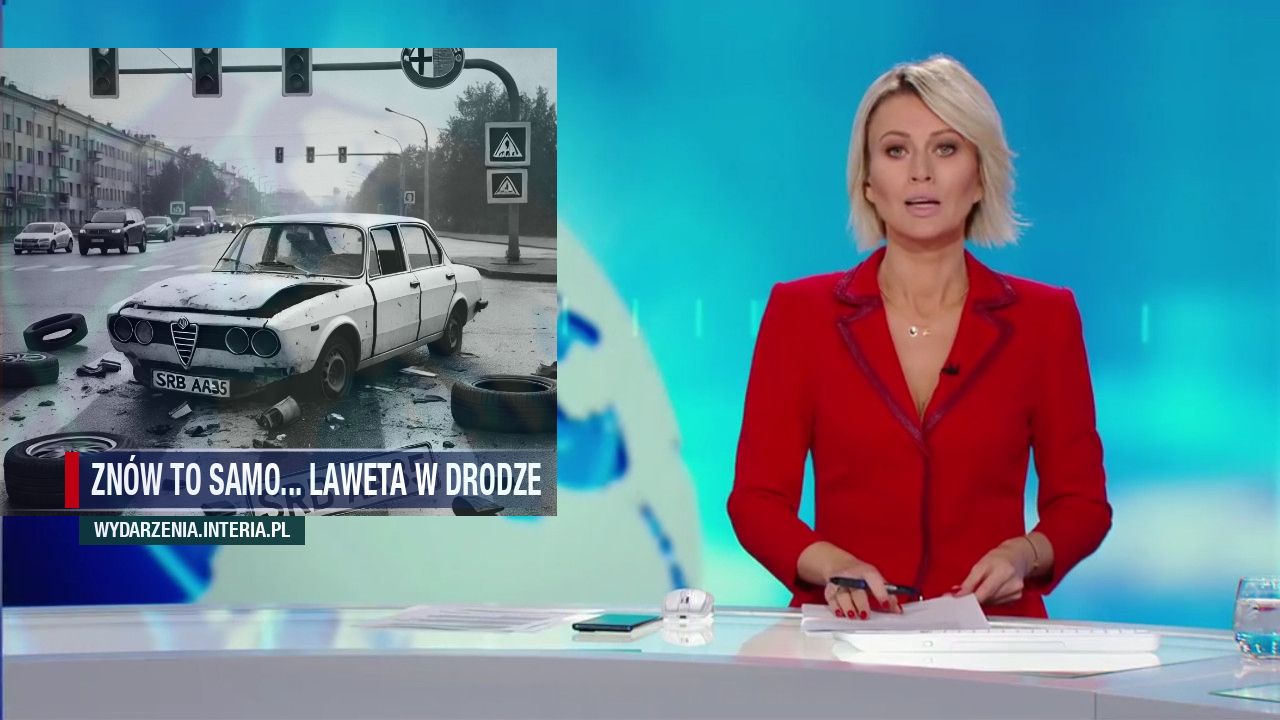 Znów to samo... laweta w drodze