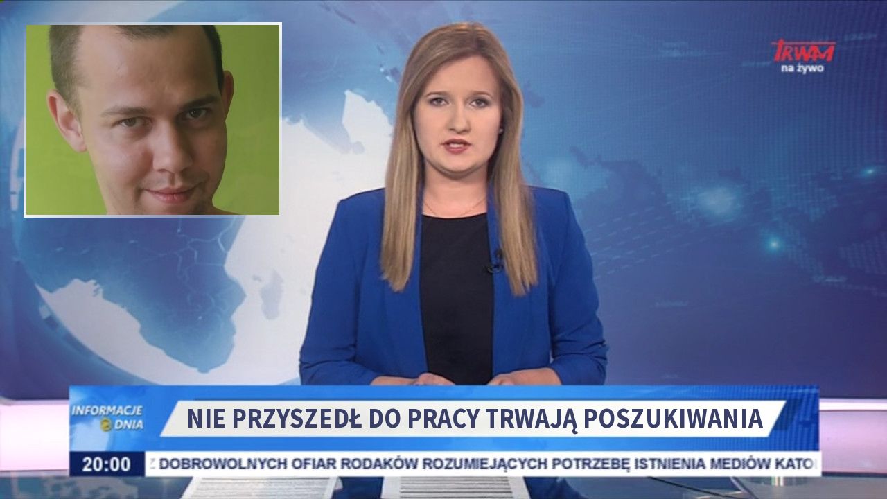 Nie przyszedł do pracy trwają poszukiwania 
