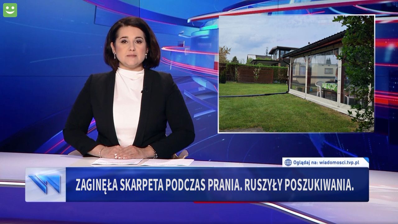 Zaginęła skarpeta podczas prania. Ruszyły poszukiwania.