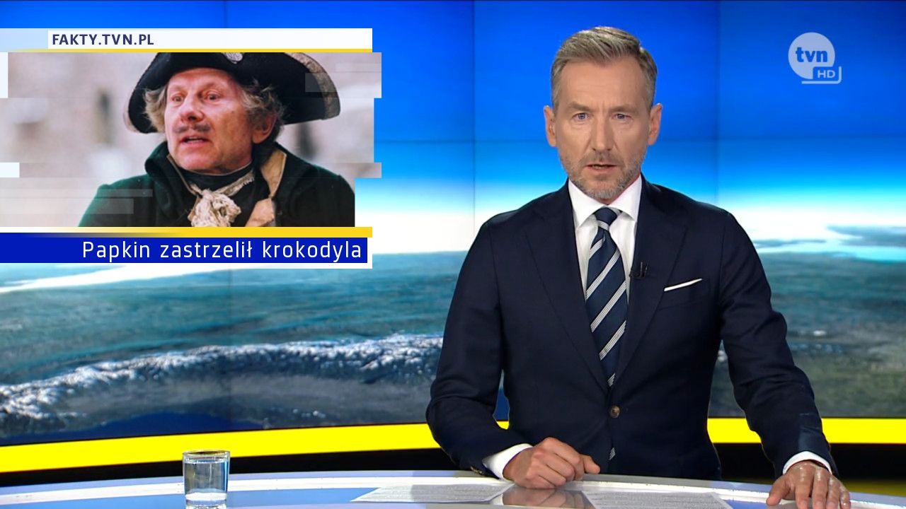 Papkin zastrzelił krokodyla