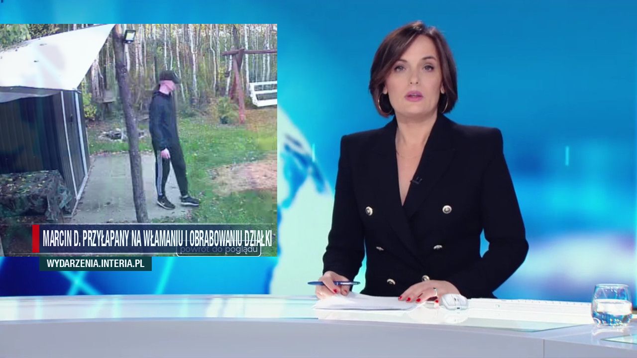 Marcin D. przyłapany na włamaniu i obrabowaniu działki