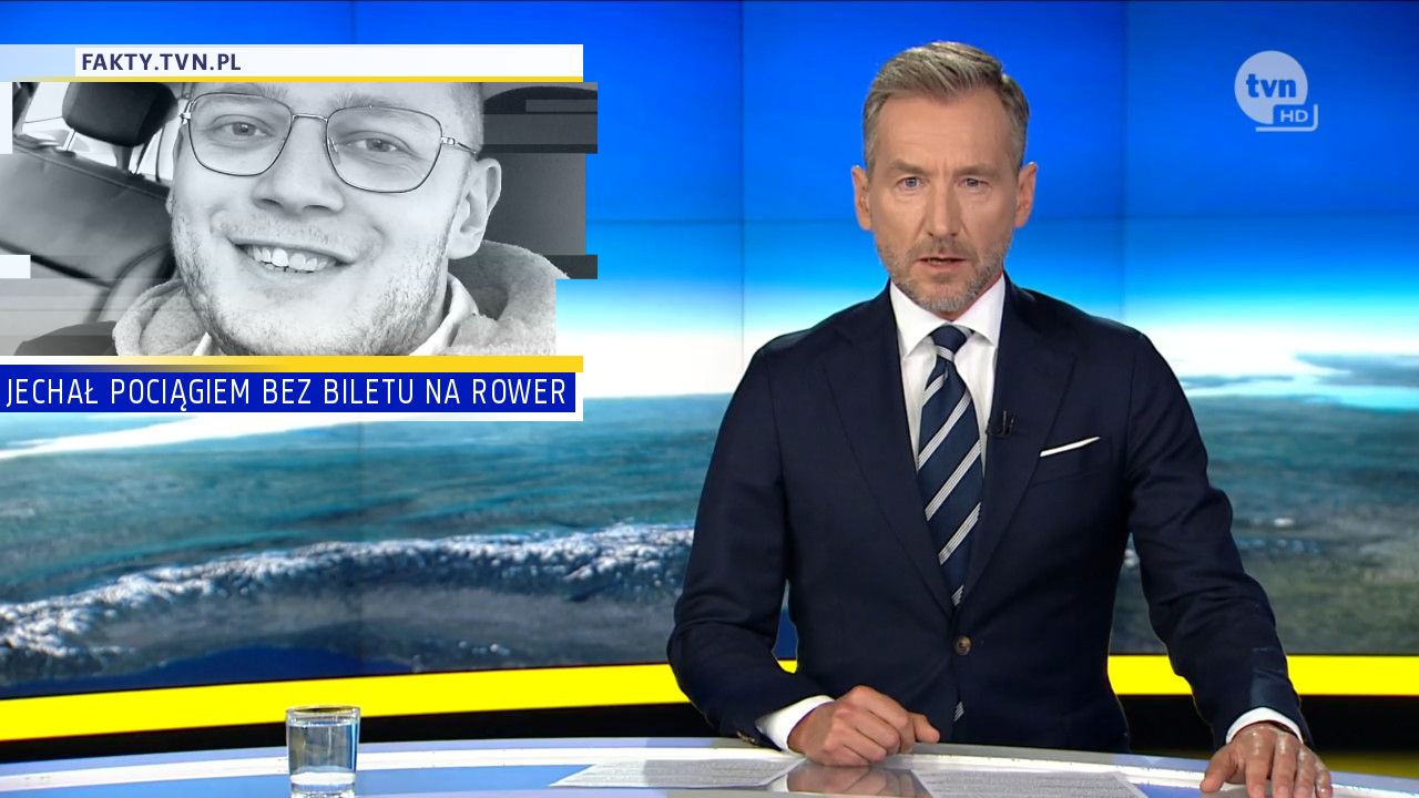 JECHAŁ POCIĄGIEM BEZ BILETU NA ROWER