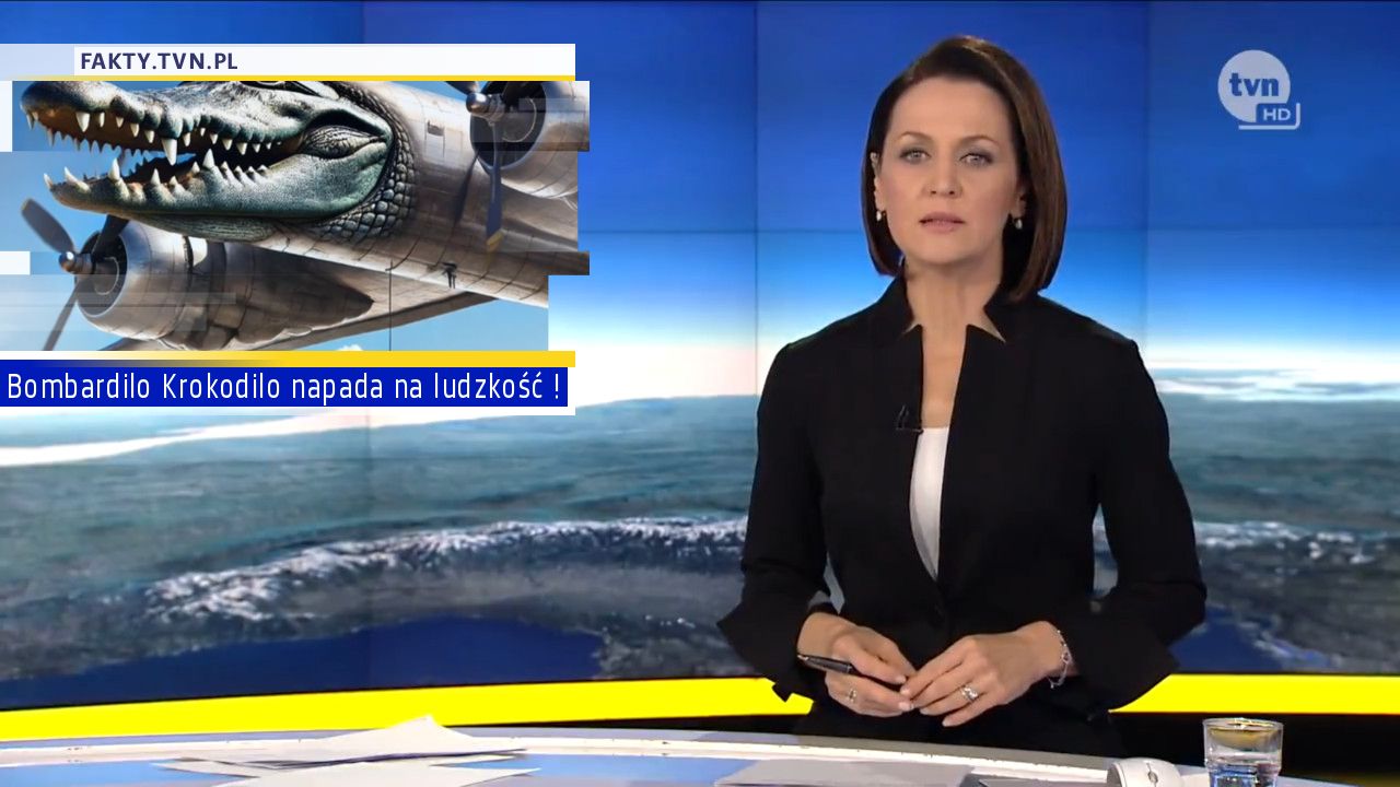 Bombardilo Krokodilo napada na ludzkość !