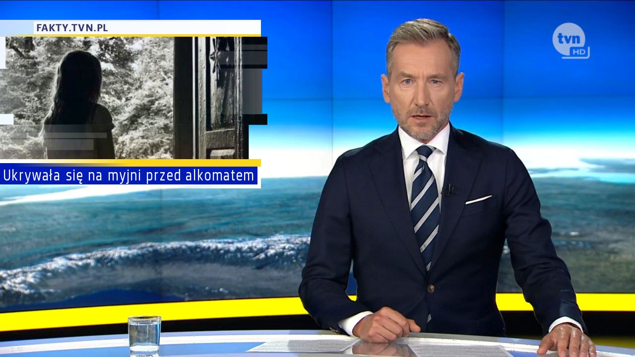 Ukrywała się na myjni przed alkomatem