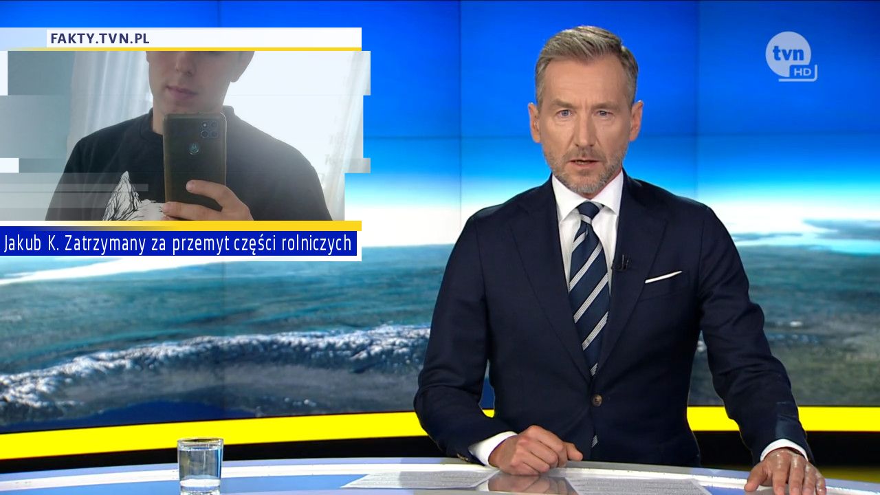 Jakub K. Zatrzymany za przemyt części rolniczych 