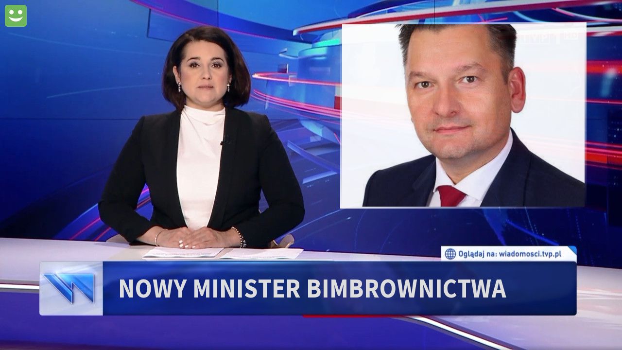 Nowy minister bimbrownictwa