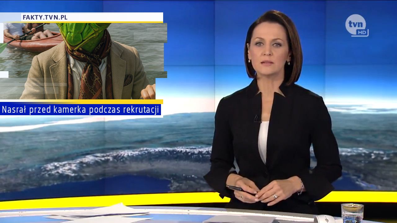 Nasrał przed kamerka podczas rekrutacji