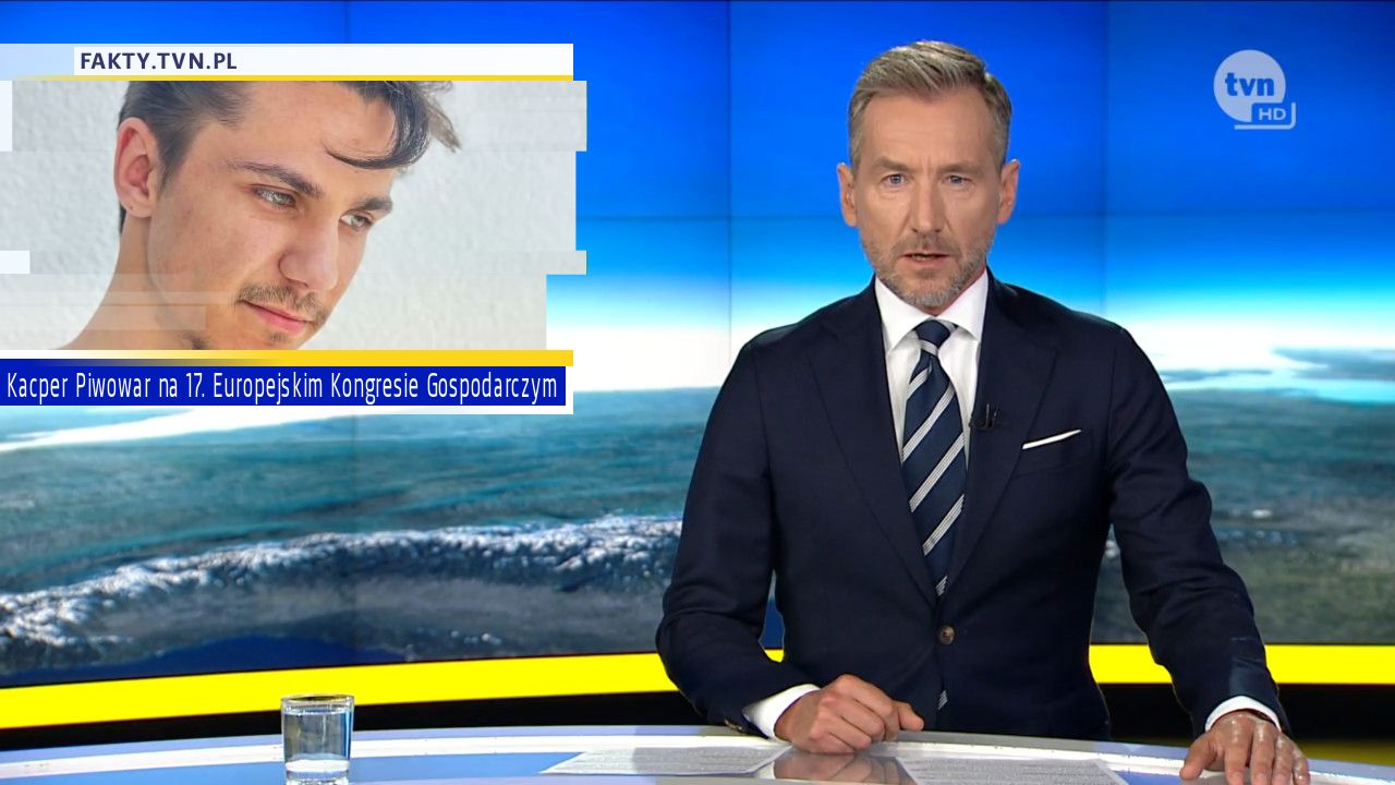 Kacper Piwowar na 17. Europejskim Kongresie Gospodarczym 