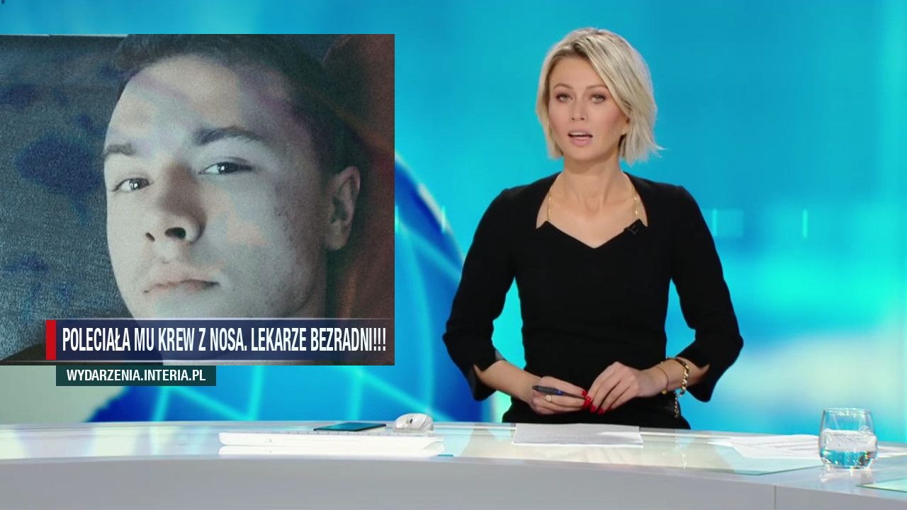 Poleciała mu krew z nosa. Lekarze bezradni!!!